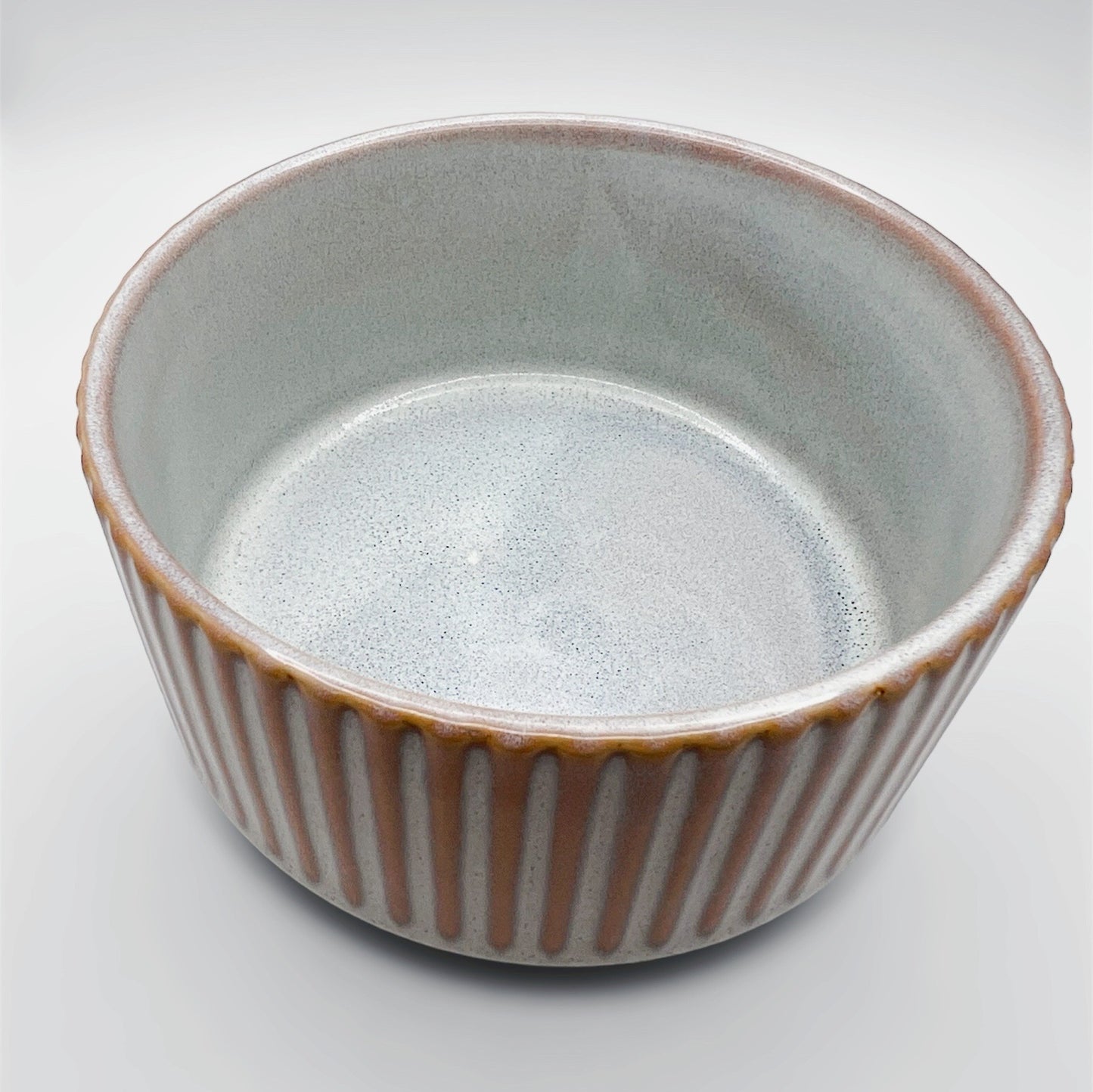 Hundenapf Braun-Blau, 2er Set