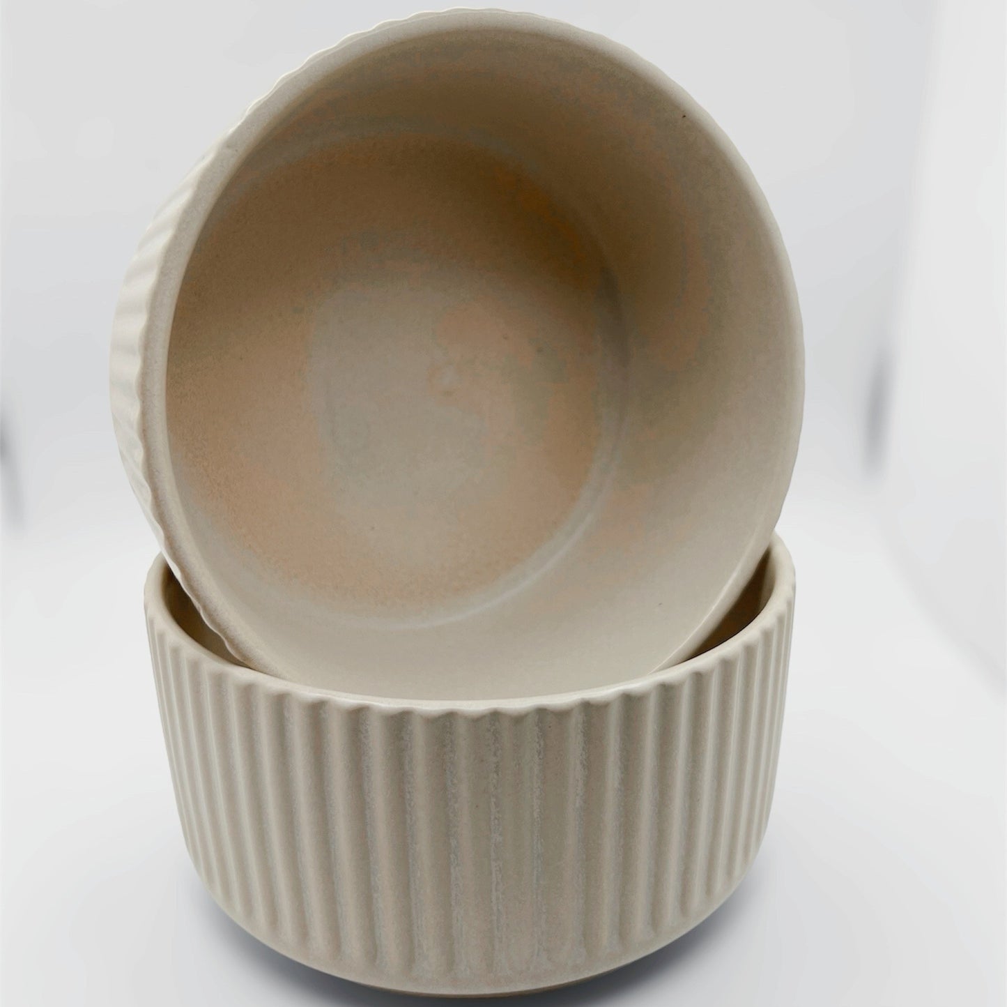 Hundenapf Creme, 2er Set